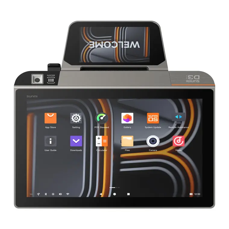 SUNMI D3MINI 用紙幅80mmプリンタ搭載 スマートデスクトップ